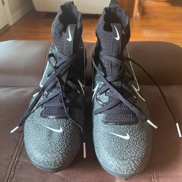 Nike Black Grey Nike Alpha Huarache NXT Metal Baseball Cleats, Sz 7.5 -- NWOB - Picture 2 of 12